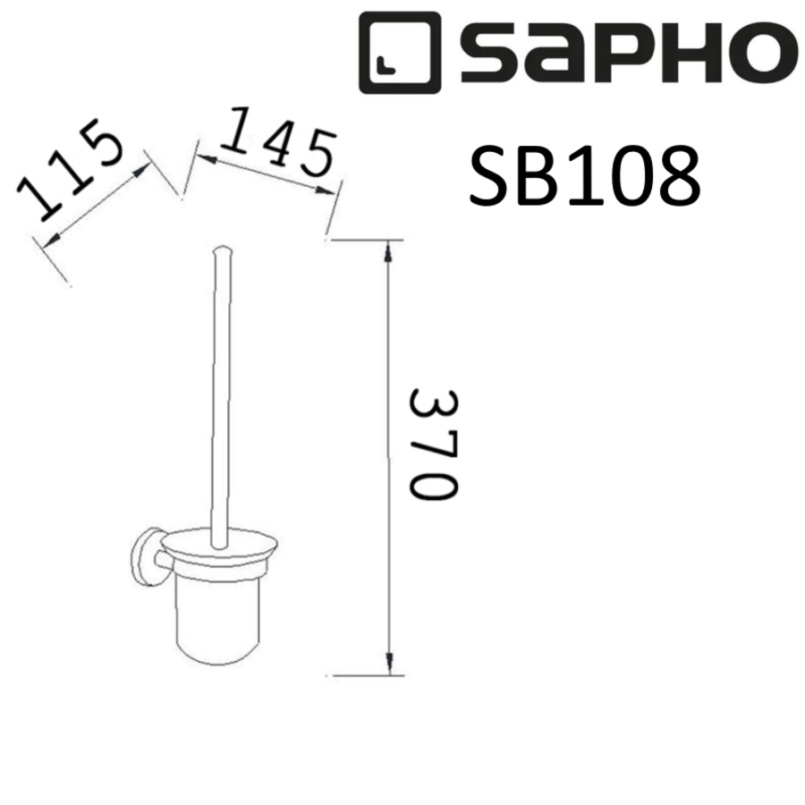 Ершик Sapho Samba SB108 хром