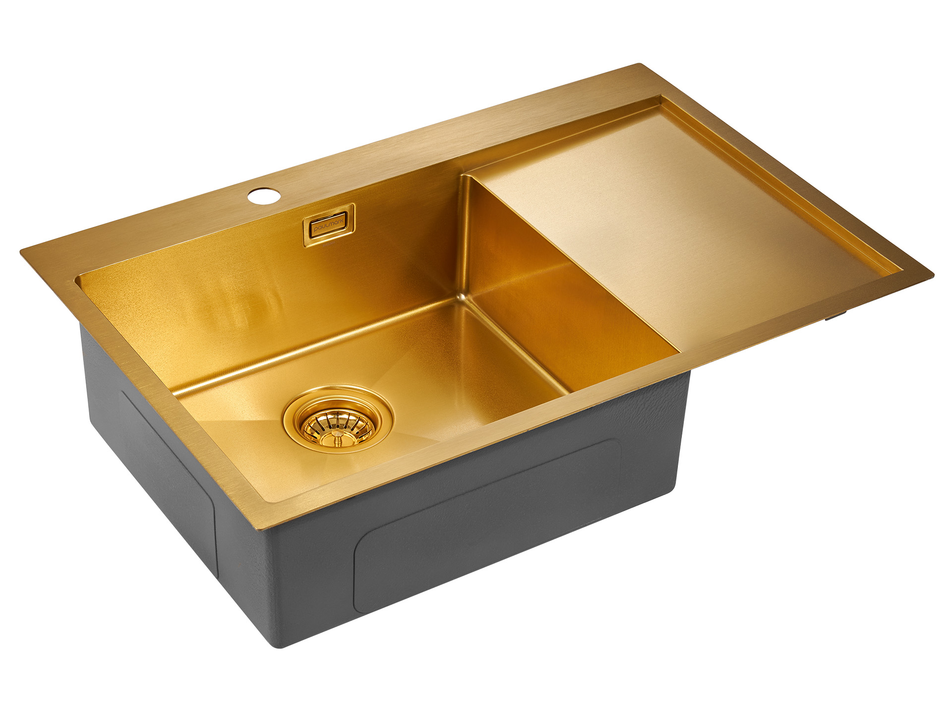 Мойка кухонная Paulmark Elde PM807851-BGL брашированное золото