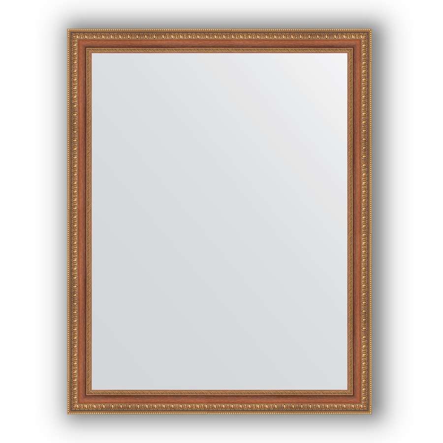 Зеркало в багетной раме Evoform Definite BY 3267 75 x 95 см, бронзовые бусы на дереве 