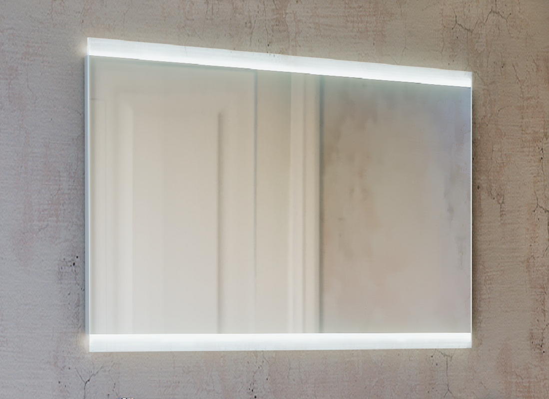 Зеркало Raval Hotte Hot.02.100/W, 100 см, со светодиодной подсветкой