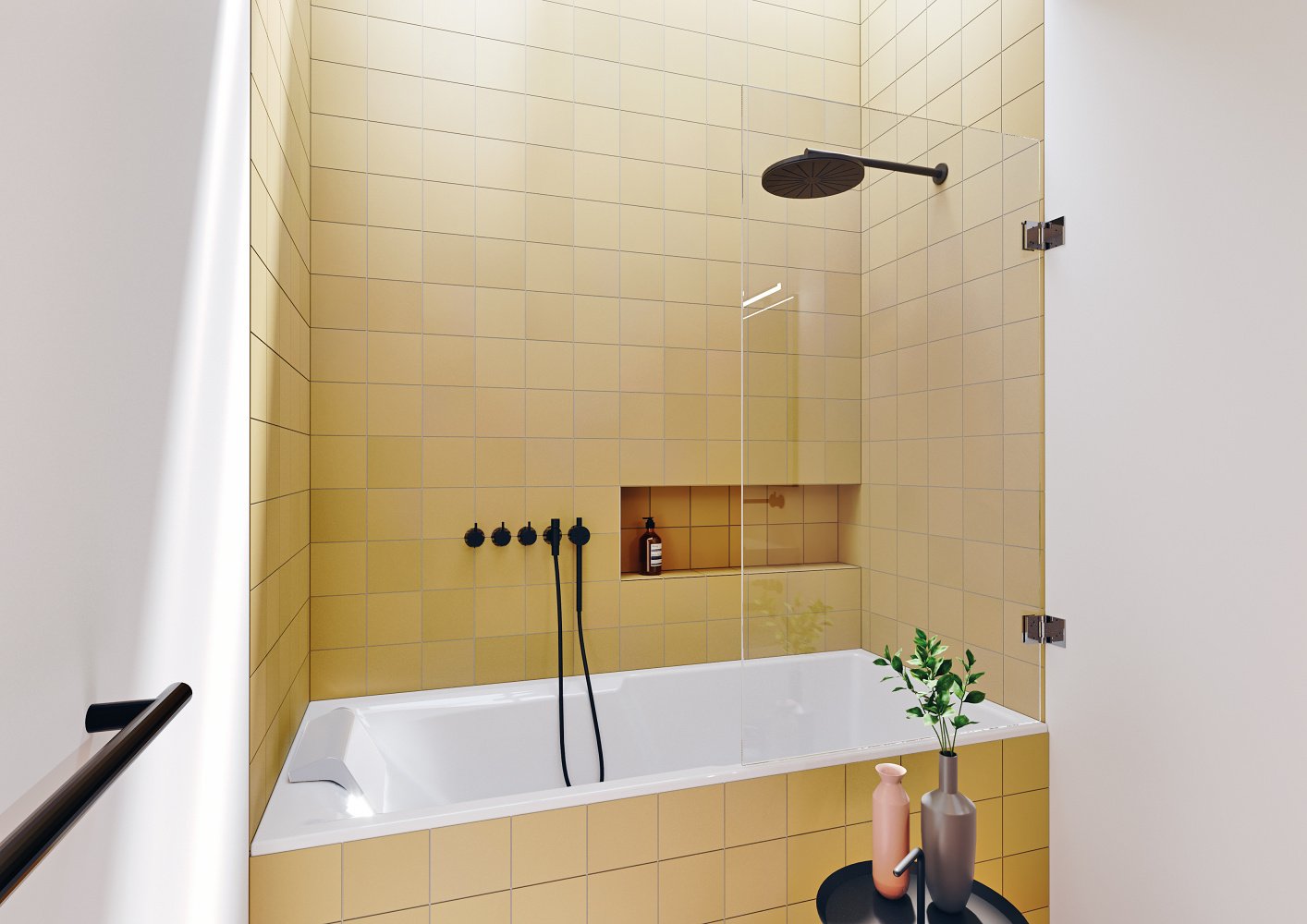Акриловая ванна Riho Still Shower 180x80 см Led