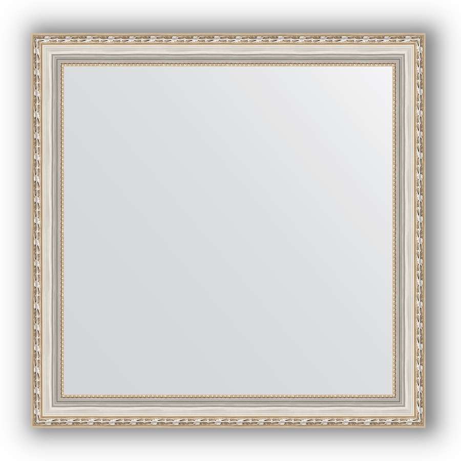 Зеркало в багетной раме Evoform Definite BY 3238 75 x 75 см, Версаль серебро 