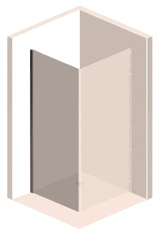 Душевой уголок Vincea Orta VSR-1O9090CH-L 90x90 см хром, стекло шиншилла, левый - 10 изображение