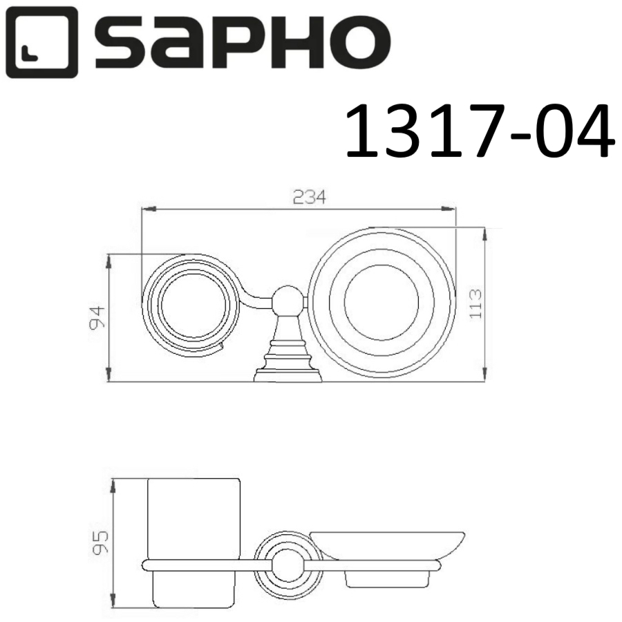 Полотенцедержатель Sapho Samba SB121 хром