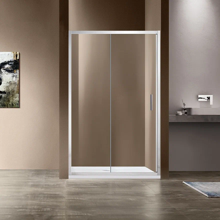 Душевая дверь Vincea Garda 115x190 см, VDS-1G115CL, профиль хром, стекло прозрачное - 2 изображение