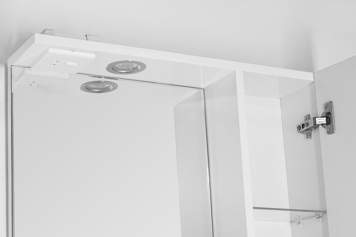 Зеркальный шкаф Style Line Канна 60/С Люкс, белый