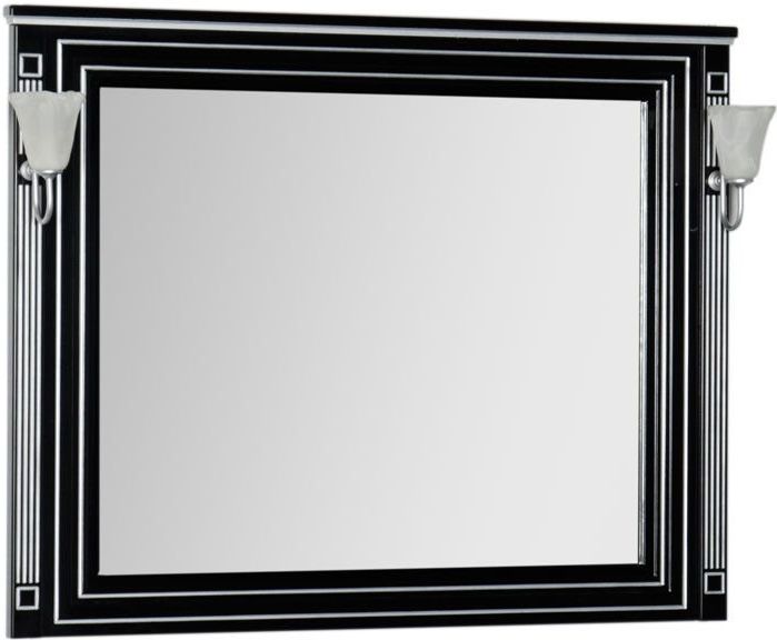 Зеркало Aquanet Паола 120 00181767 черный / серебро 