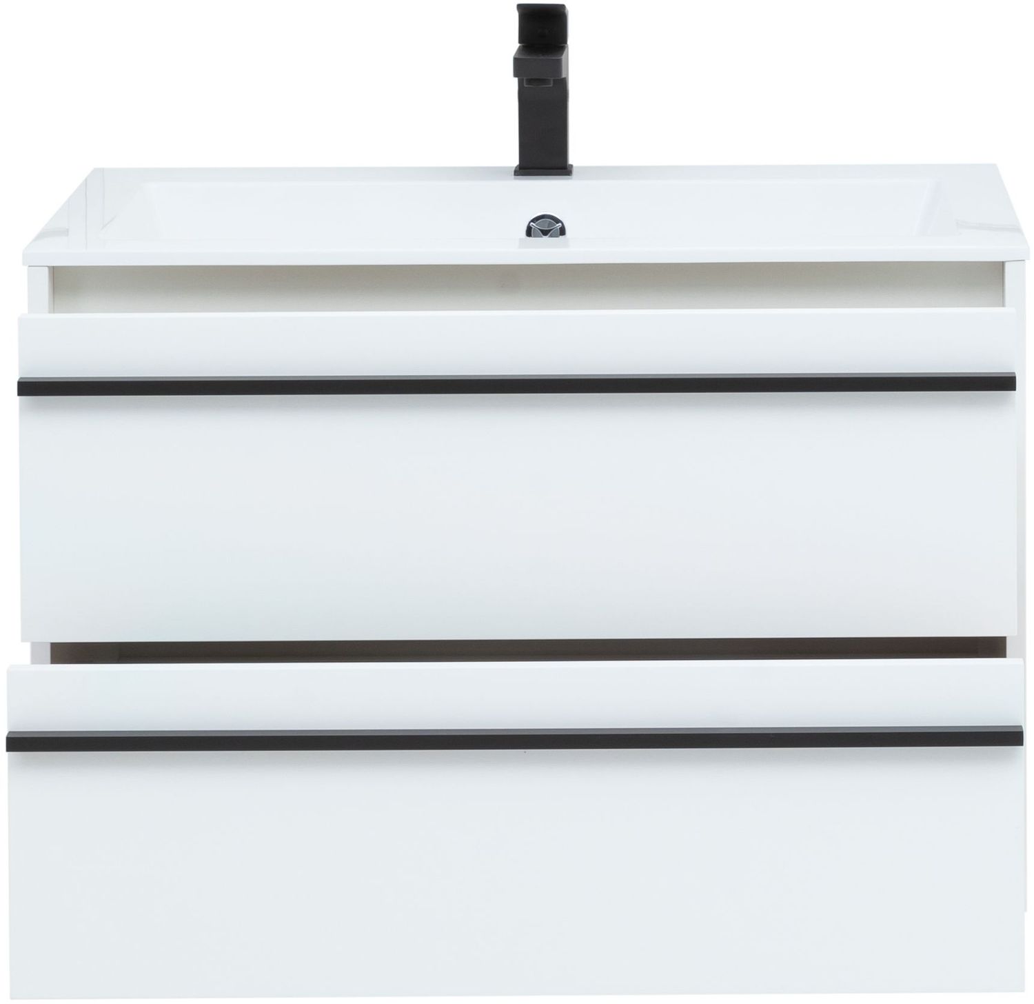 Комплект мебели для ванной Aquanet Lino 80 см, белая