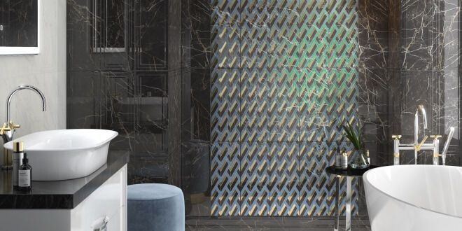 Керамическая плитка Kerama Marazzi Декор Алькала черный мозаичный 20х50 - изображение 2