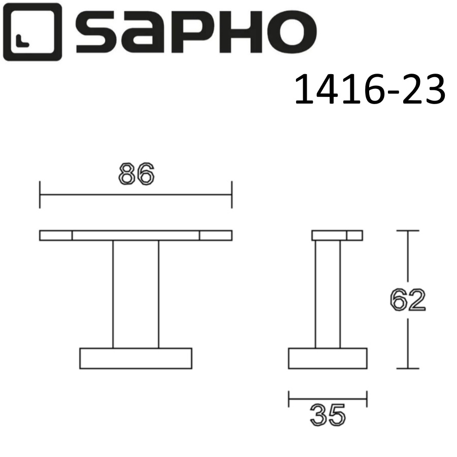 Крючок Sapho Apollo 1416-23 хром