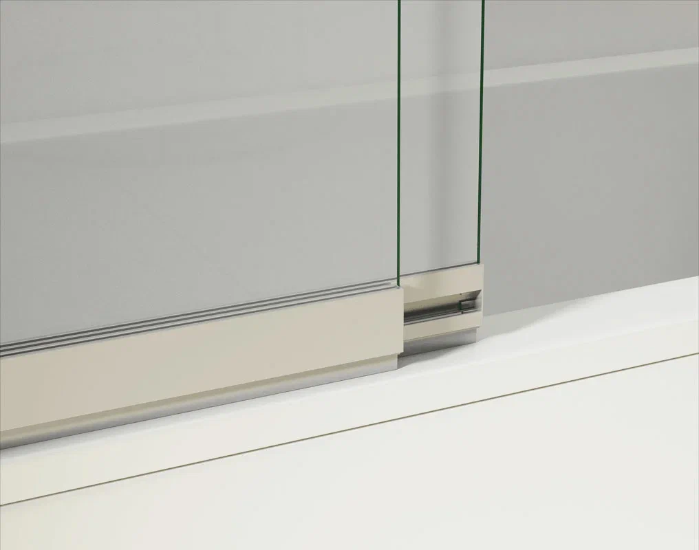 Шторка для ванны Vincea VSB-1E 100x145 см, VSB-1E100CLB, профиль черный, стекло прозрачное