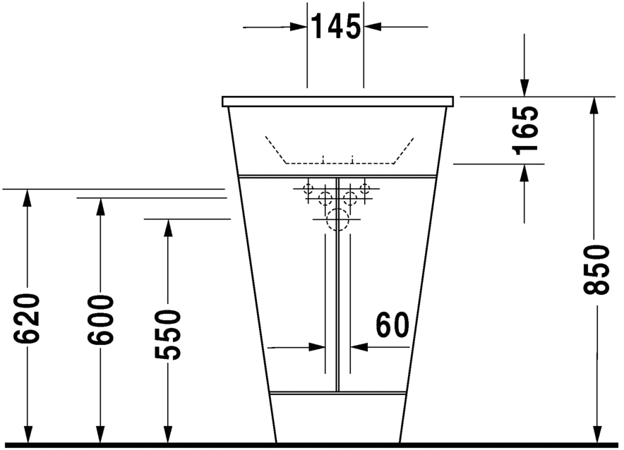 Тумба под раковину Duravit Starck 1 S1952008585, белый - изображение 9