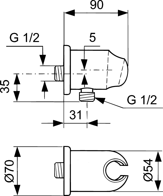 Душевой комплект Ideal Standard Alpha 7 в 1 «ВСЕ для встройки» BD003AA - изображение 13