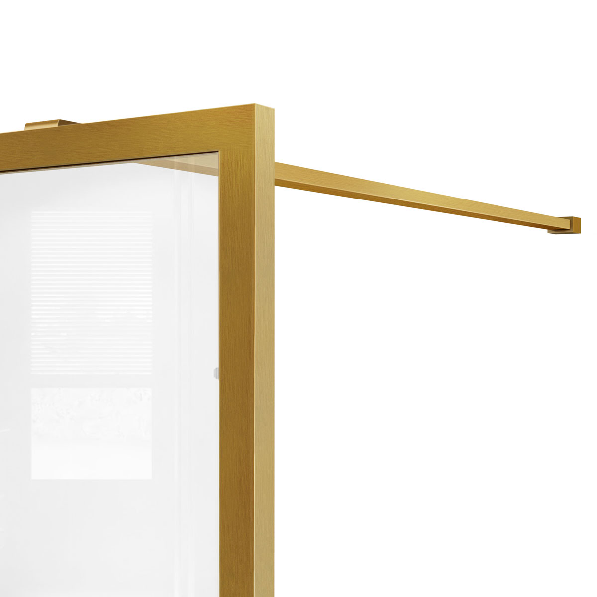 Душевая перегородка Vincea Walk in HC Art 120x200 см, VSW-1HC120CFBG, профиль золото, стекло рифленое;прозрачное