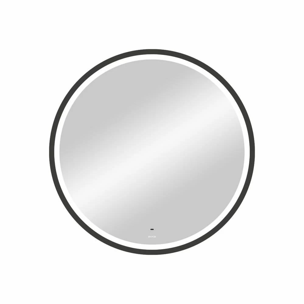 Зеркало Bond Circle 80 см M60ZE-8080 черное с подсветкой 