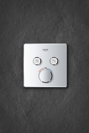Термостатический смеситель для ванны и душа Grohe Grohtherm SmartControl 29124000, хром
