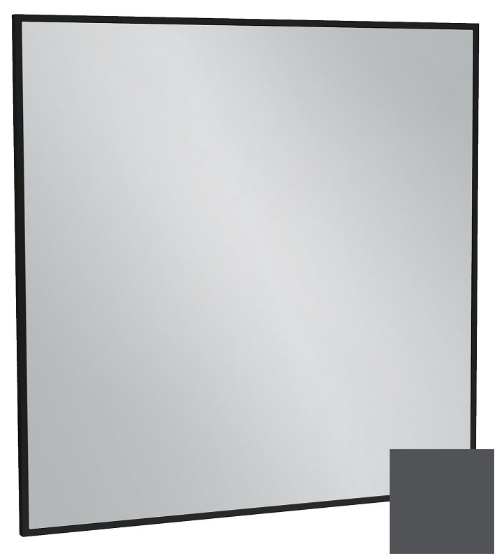 Зеркало Jacob Delafon Silhouette 80 см EB1425-S17 серый антрацит сатин 