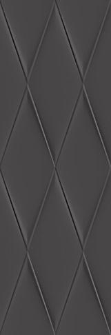 Керамическая плитка Cersanit Плитка Vegas рельеф черный 25х75