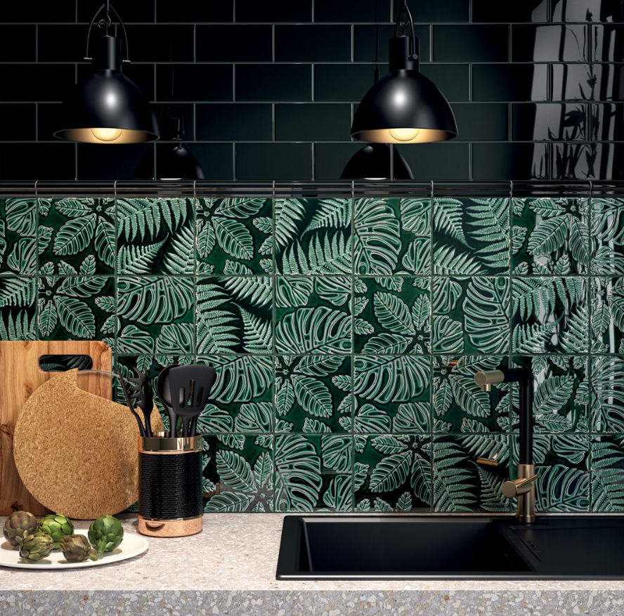Керамическая плитка Kerama Marazzi Плитка Сантана зеленый темный 15х15 - изображение 2