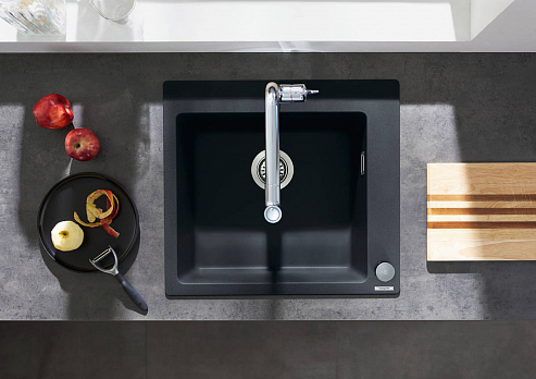 Кухонная мойка Hansgrohe S510-F450 43312170, черный графит