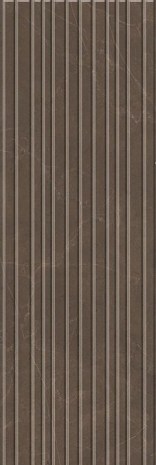 Керамическая плитка Kerama Marazzi Плитка Низида коричневый структура обрезной 25х75