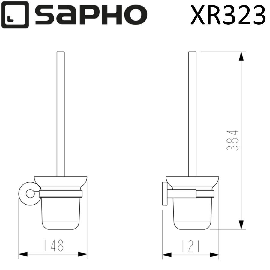Ершик Sapho X-Round XR323 хром