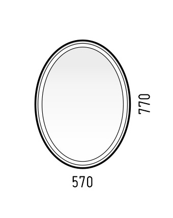 Зеркало Corozo LED Капелла 57х77