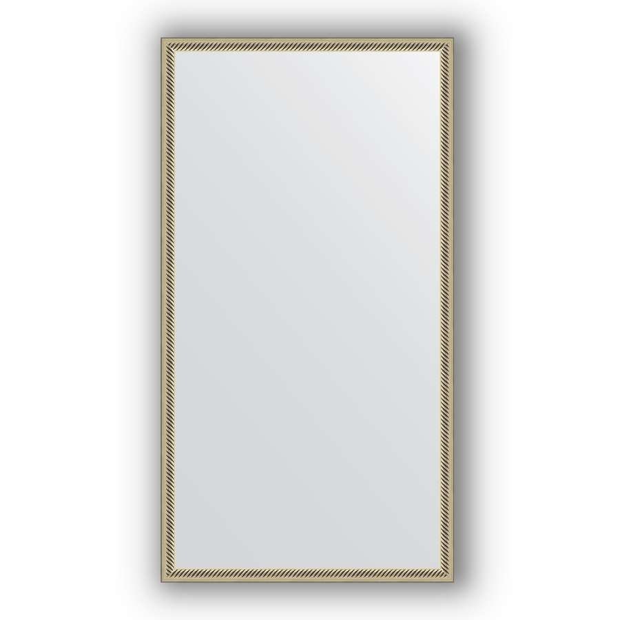 Зеркало в багетной раме Evoform Definite BY 0725 58 x 108 см, витое серебро 