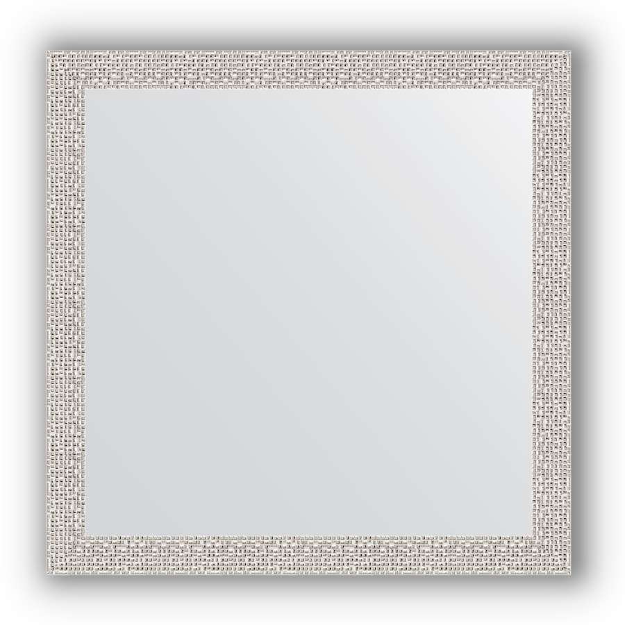 Зеркало в багетной раме Evoform Definite BY 3132 61 x 61 см, мозаика хром 