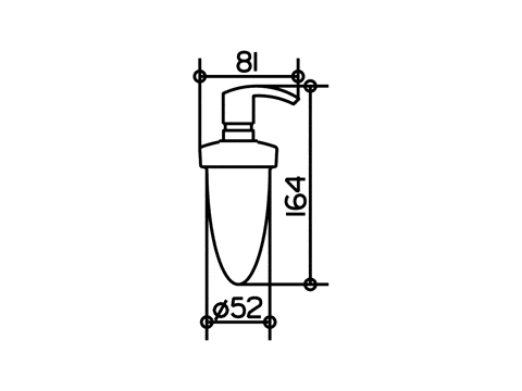 Дозатор жидкого мыла Keuco City.2 02353010100 160 мл - изображение 2