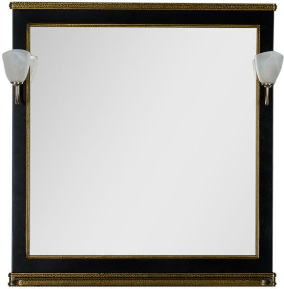 Зеркало Aquanet Валенса 100 00180294 черный краколет / золото