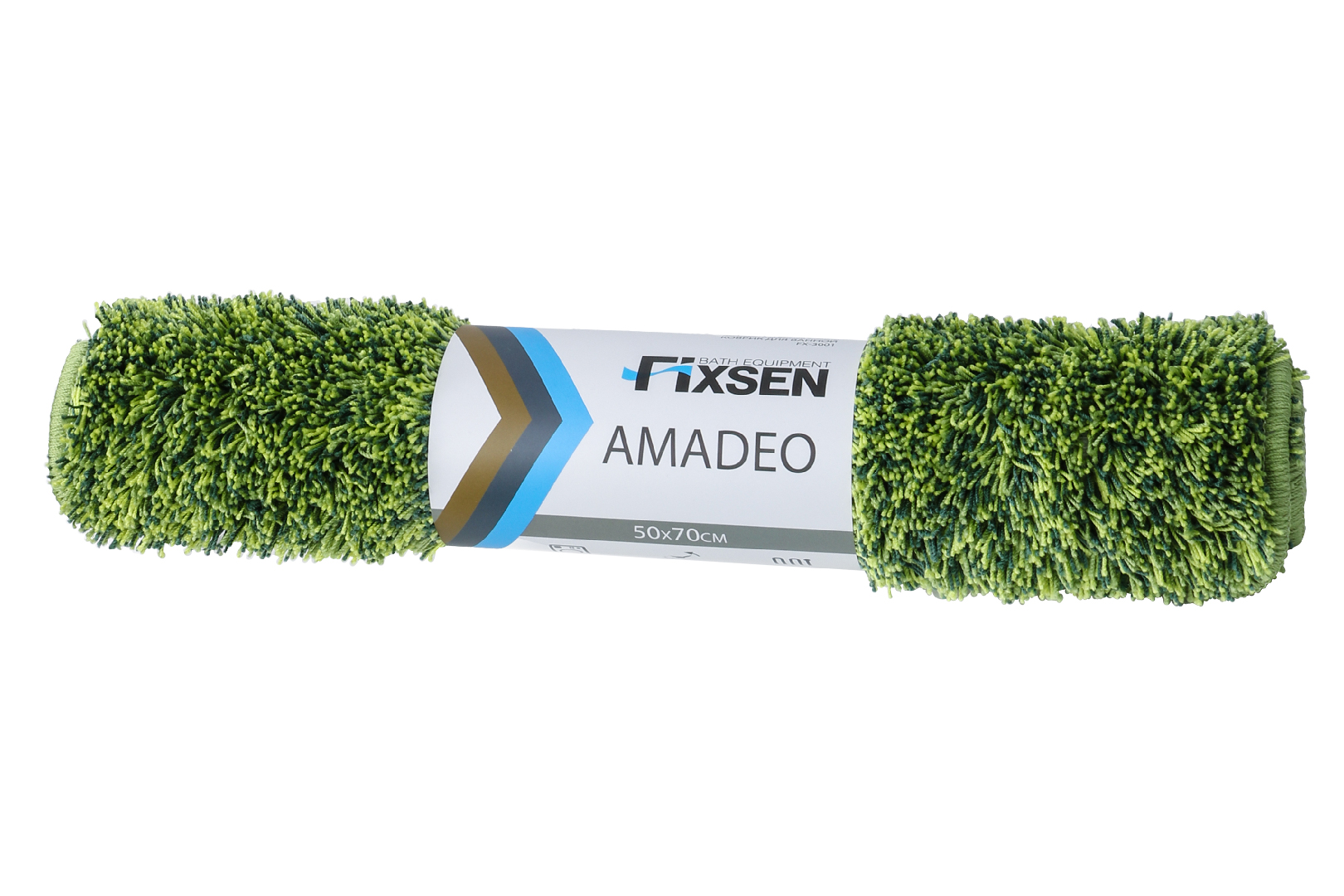 Коврик для ванной Fixsen Amadeo 1-ый зеленый, 50х70 см. FX-3001F