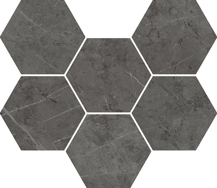 Мозаика под мрамор Italon Шарм Эво 25x29 серый (620110000050)