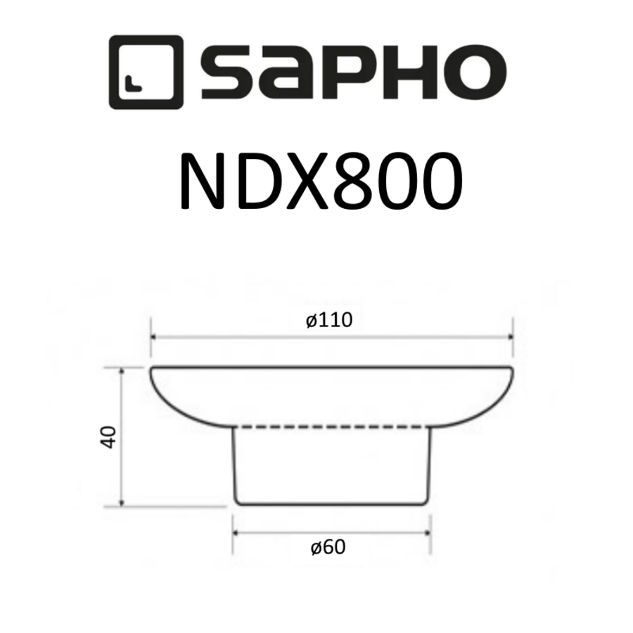 Мыльница Sapho NDX800 матовый белый