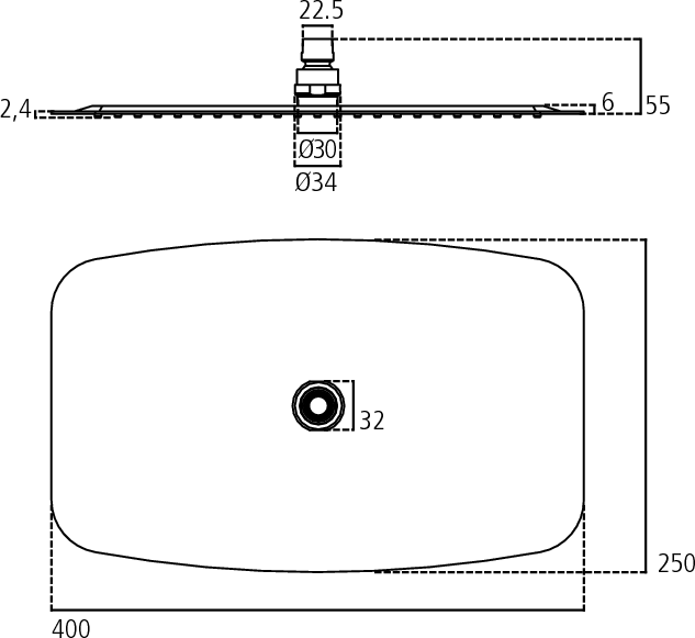 Верхний душ Ideal Standard Idealrain Luxe B0391MY - изображение 3