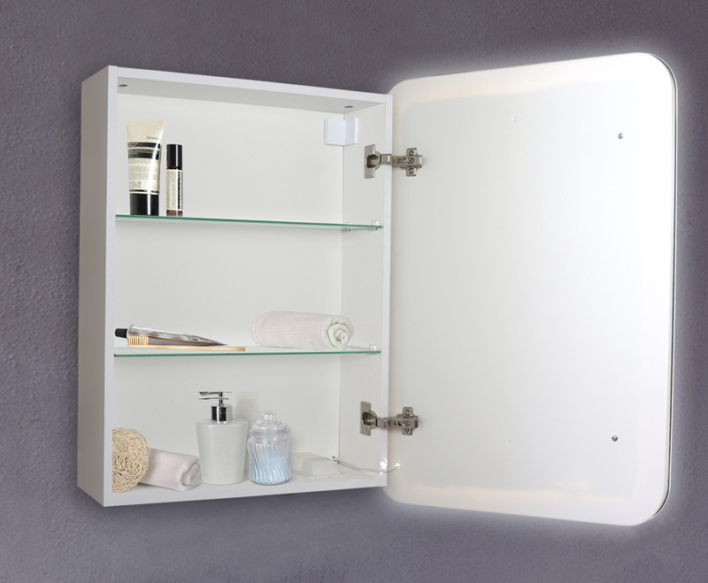 Зеркальный шкаф Azario Фиджи 60 см LED-00002364 с подсветкой