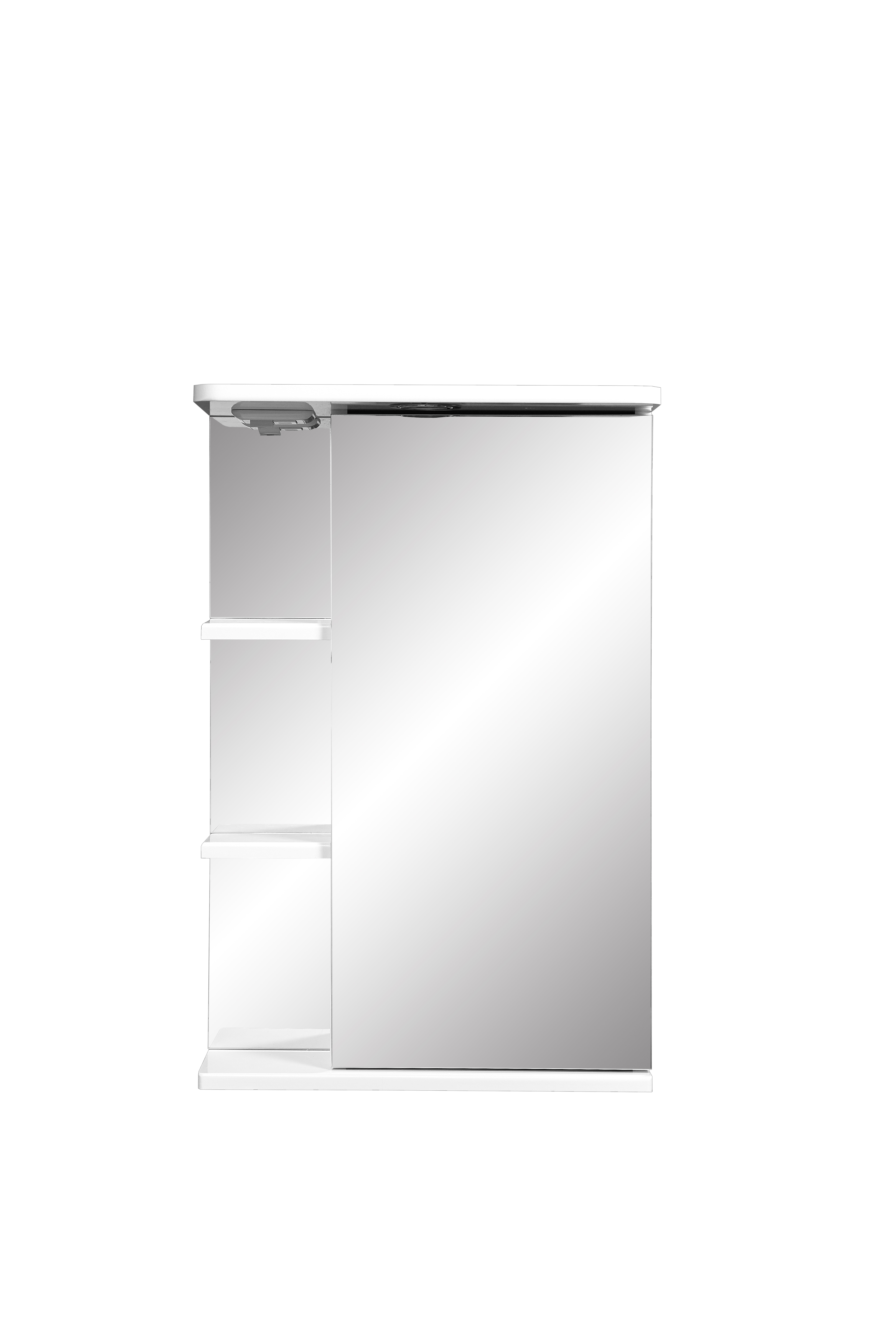 Зеркальный шкаф Stella Polar Концепт Нелея 50/C SP-00000035 50 см с подсветкой, правый, белый