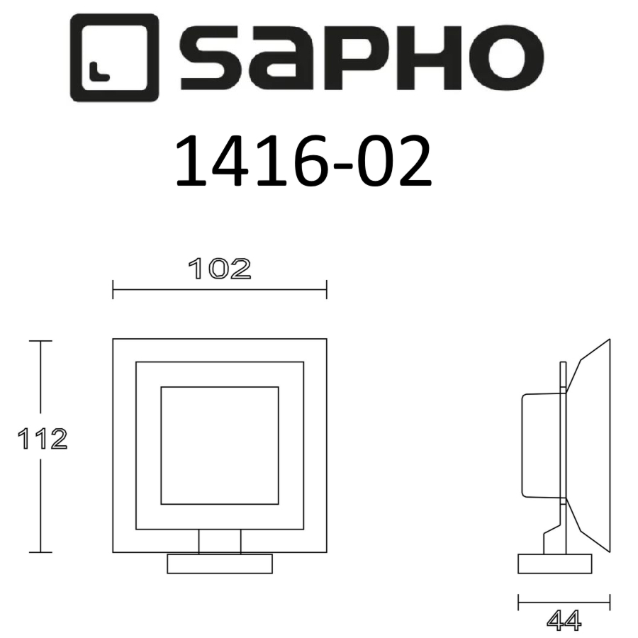Мыльница Sapho Apollo 1416-02 хром