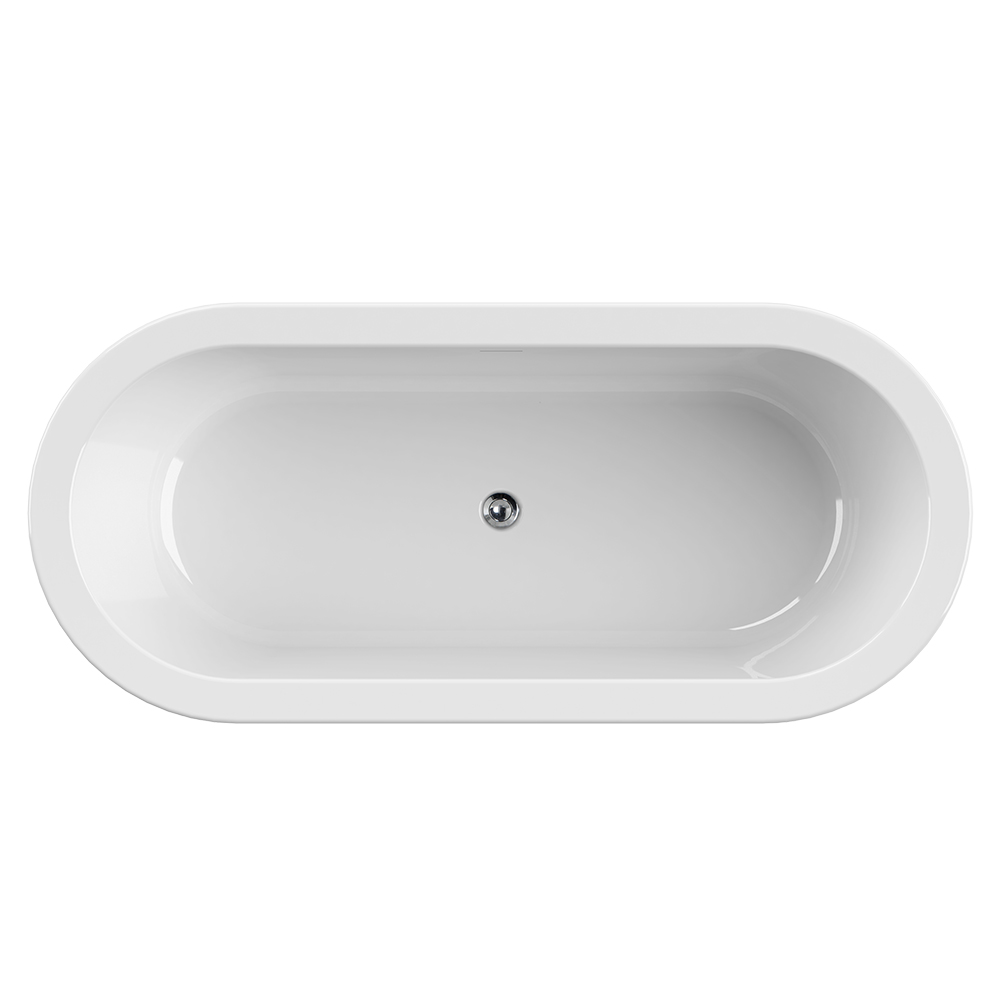 Акриловая ванна 180х80 см Cezares Slim SLIM CENTRAL-180-80-60-W37-SET белая