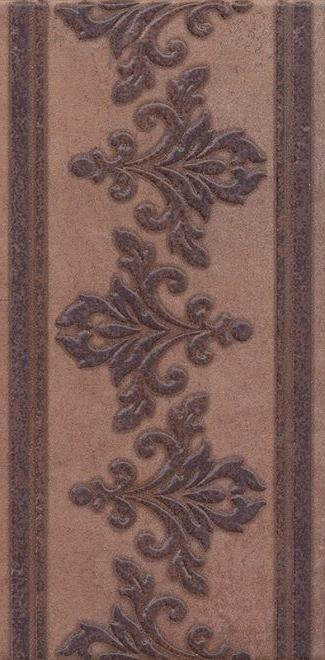 Керамическая плитка Kerama Marazzi Бордюр Честер коричневый темный 14,7х30,2