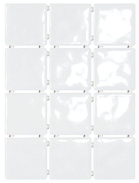 Керамическая плитка Kerama Marazzi Плитка Бриз белый, полотно 30х40 из 12 частей 9,9х9,9