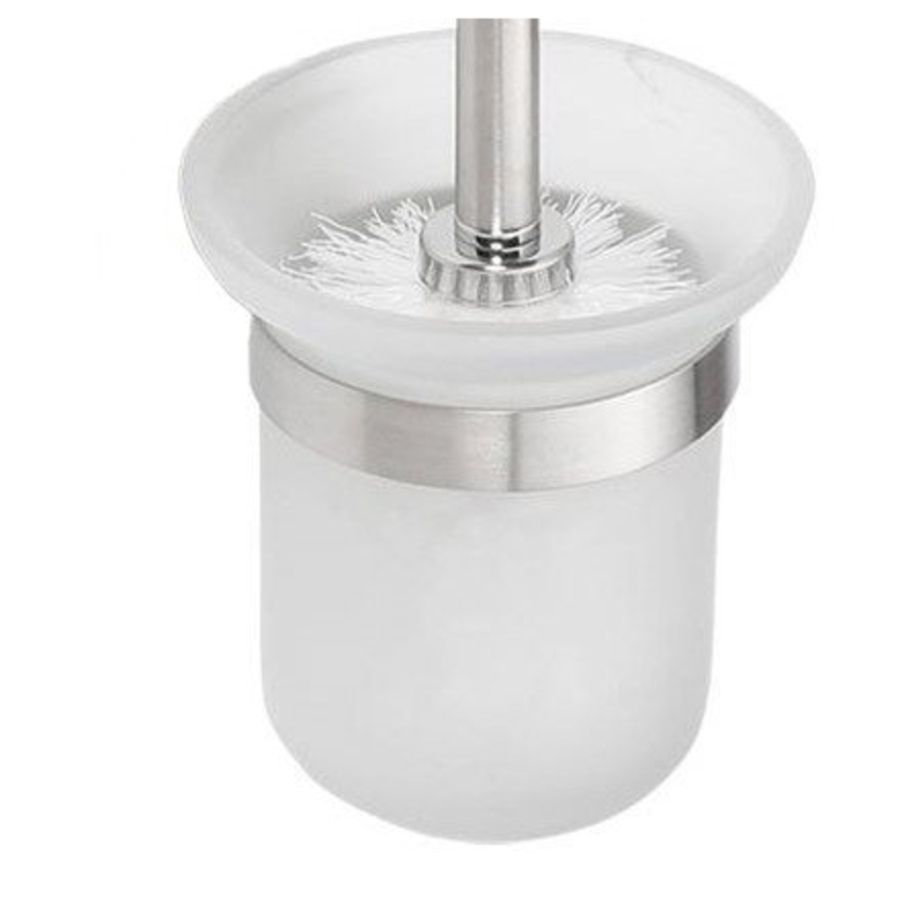 Стеклянная запасная чаша для ёршика Sapho X-Round NDX310 матовый белый 