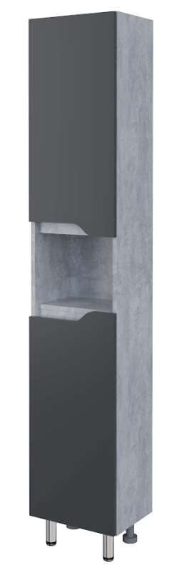 Шкаф-пенал Stella Polar Абигель 35 см SP-00001036 цемент