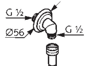 Шланговое подключение Kludi 1926 1210145-00 позолоченный 23 кар - изображение 2