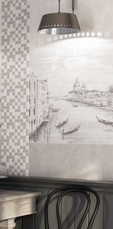 Керамическая плитка Kerama Marazzi Панно Город на воде Цветы (3 части) 75х75 - изображение 3