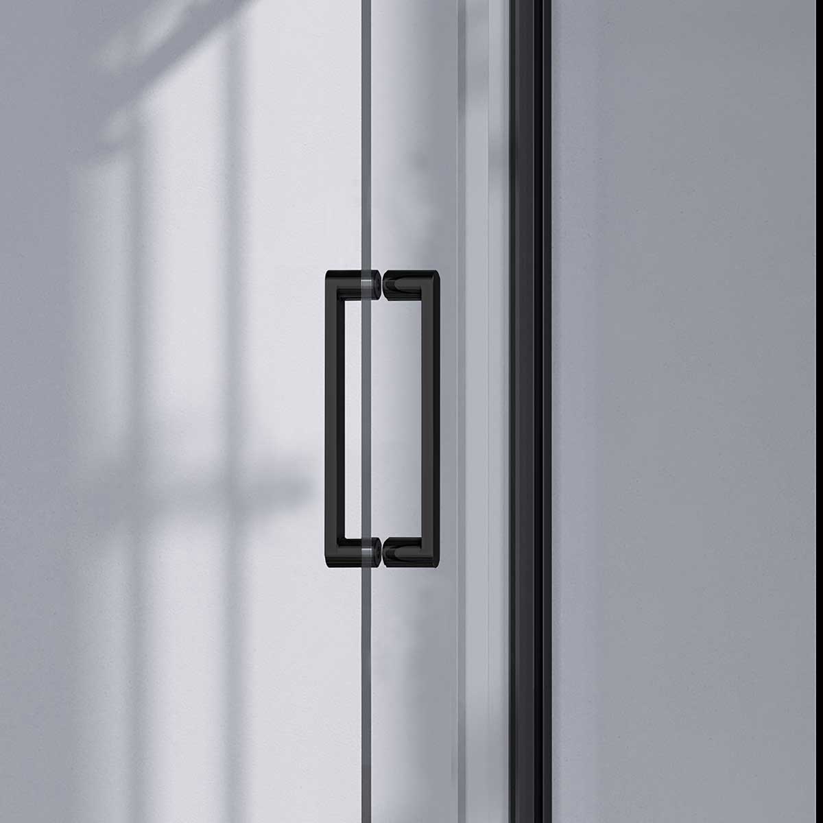 Душевая дверь Vincea Como-N 130х195 VDS-4CN130CLB, профиль черный, стекло прозрачное