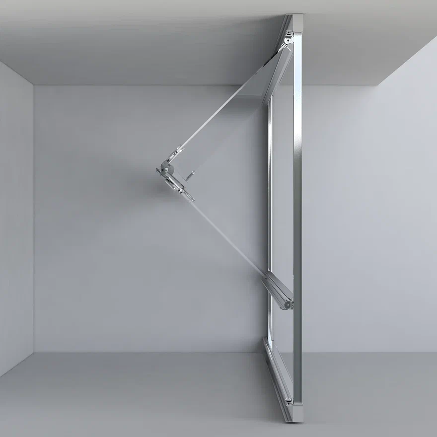 Душевая дверь Vincea Garda 80x190 см, VDB-1G800CL, профиль хром, стекло прозрачное - 4 изображение