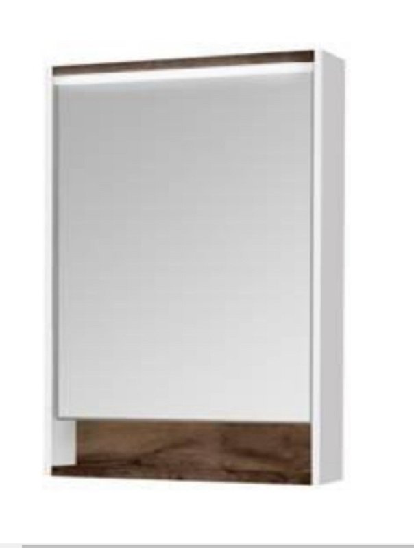 Зеркальный шкаф Aquaton Капри 1A230302KPDB0 60 x 85 см с подсветкой, цвет таксония темная 