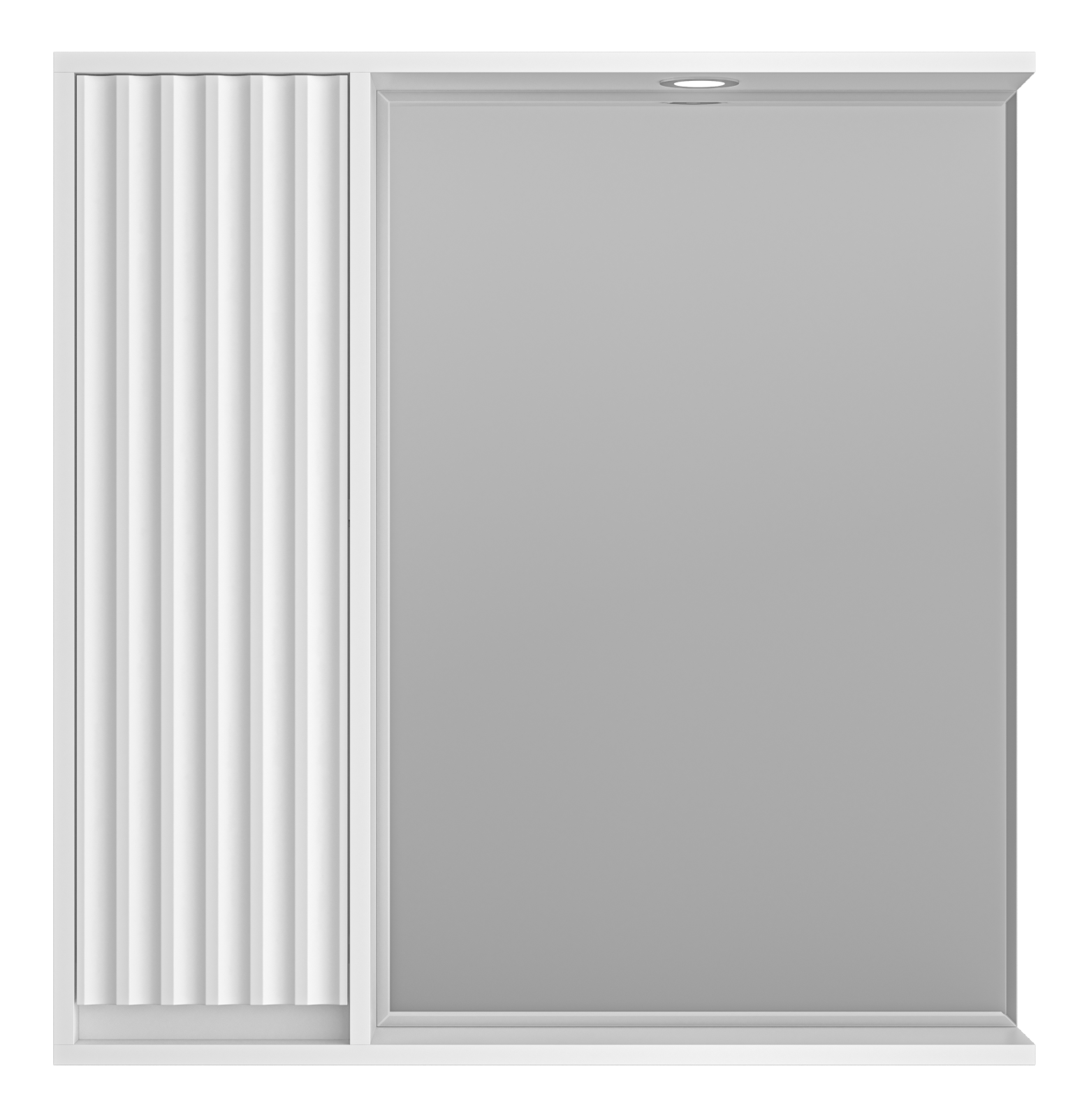 Зеркальный шкаф Brevita Balaton 80 см BAL-04080-01-Л левый, с подсветкой, белый