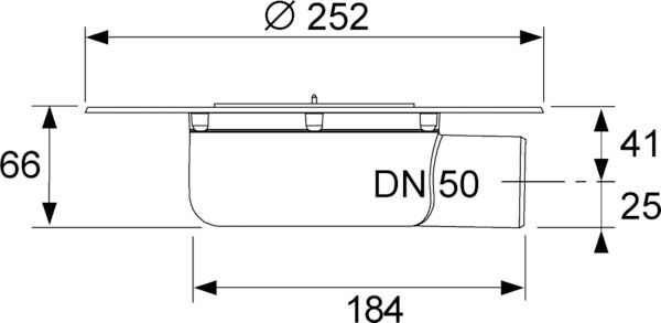Сифон для террас и балконов TECE Drainpoint S DN 50